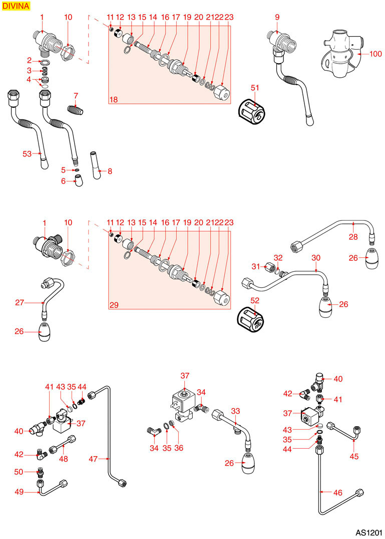 8038593-ASTORIA DIVINA DAMPFHAHN WASSERHAHN