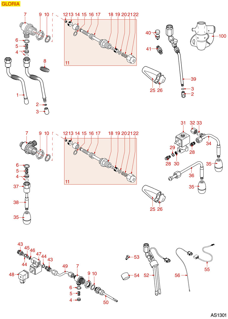 8038595-ASTORIA GLORIA DAMPFHAHN WASSERHAHN
