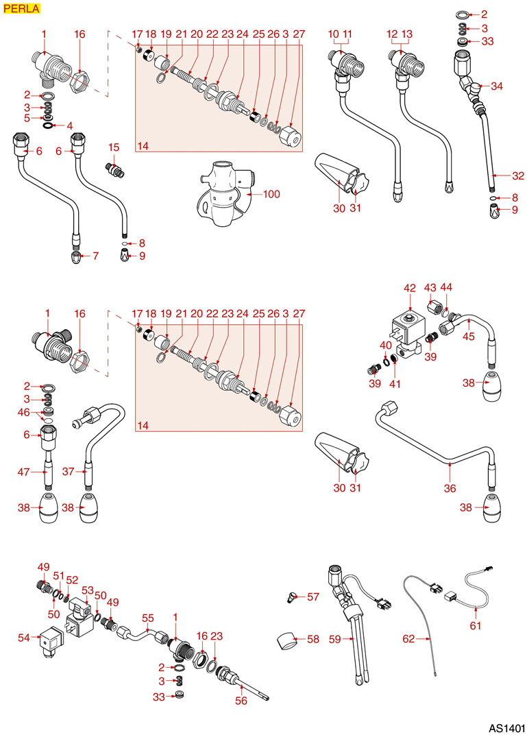 8038596-ASTORIA PERLA DAMPFHAHN - WASSERHAHN