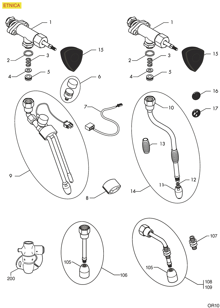 8062632-WASSER-DAMPFHAHN ORCHESTRALE ETNICA