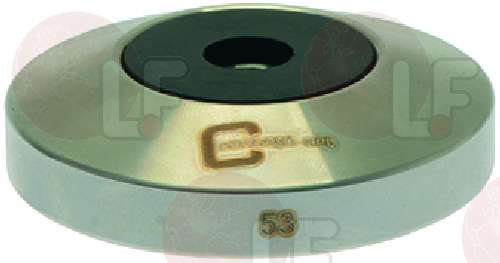 8063940-BASE PRESSINO M8 FLAT INOX ø 53 mm