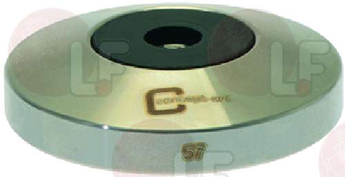 8063944-BASE PRESSINO M8 FLAT INOX ø 57 mm