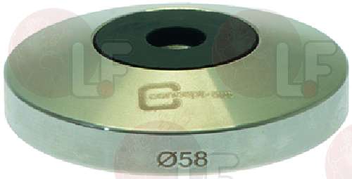 8063945-BASE PRESSINO M8 FLAT INOX ø 58 mm