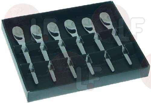 8064001-SET 6 CUCCHIAINI INOX PER CAFFÈ