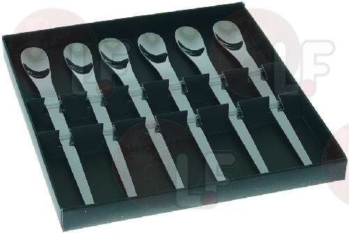 8064003-SET 6 CUCCHIAINI INOX PER LATTEMACCHIATO
